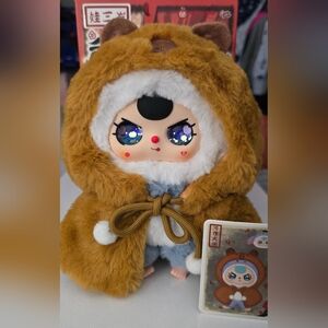 Baby Three I'm Not A Warrior Series Plush Pendant  "Beaver Warrior"